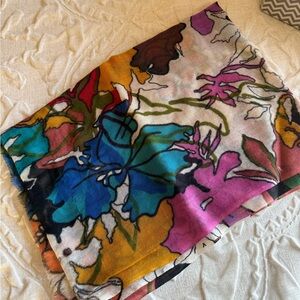 Colorful Floral Scarf